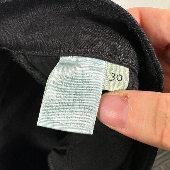 Rag & Bone Yuki Skinny in Coal Bar split front.  Size 30 - Picture 12 of 12